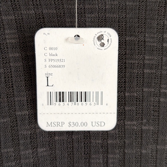 Free People Black Long Sleeve Women's Top - Picture 2 of 5